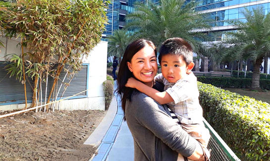 Bondad Blaine with his mother, Australia, Autism - Stem Cell Treatment in India