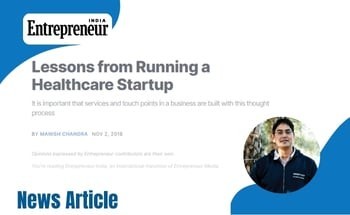 Vaidam’s tips for Running a Healthcare Startup: Entrepreneur India