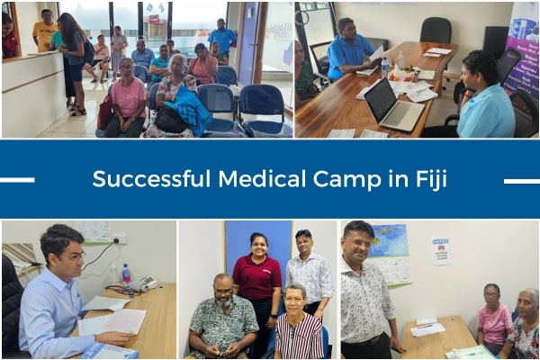 Campamento médico en Fiji