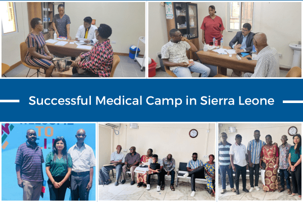 Camp médical réussi en Sierra Leone