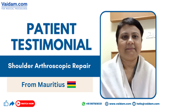 Mauritius Patient Overcomes Shoulder and Neck Pain with Shoulder Arthroscopic Repair in India