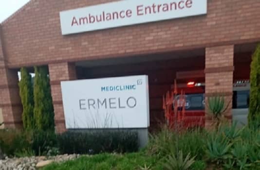 Mediclinic Ermelo, Ermelo  - Ambulance entrance.