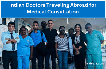 Médicos indios que viajan al extranjero para consultas médicas