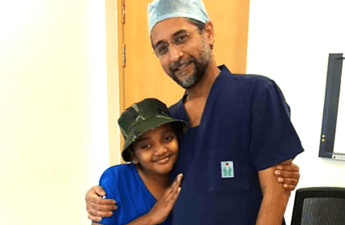 Partially Blinded by a Recurrent Brain Tumor, 14-Year-Old Mihir Caunhye from Mauritius Undergoes a Successful Craniotomy in India