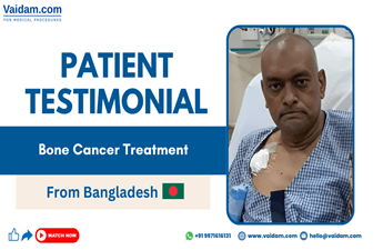 El Sr. Mohammed Zakir Hossain recibió tratamiento contra el cáncer de huesos en la India