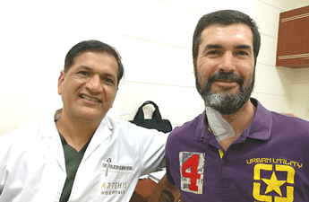 Steven Haplet from Zimbabwe, Spine Surgery in India