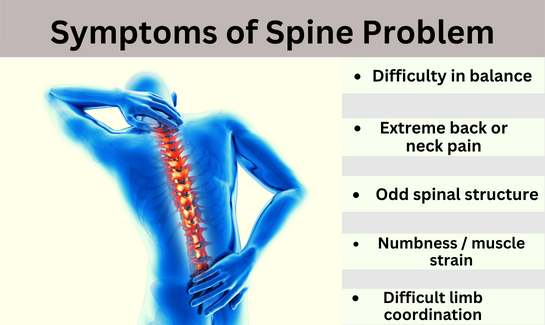 symptoms of spine problems