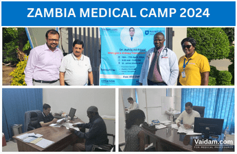 vaidam realizó un campamento médico en zambia